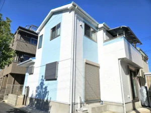 スカイブルー × アイボリーの施工事例