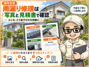 写真と見積りで修理内容を確認