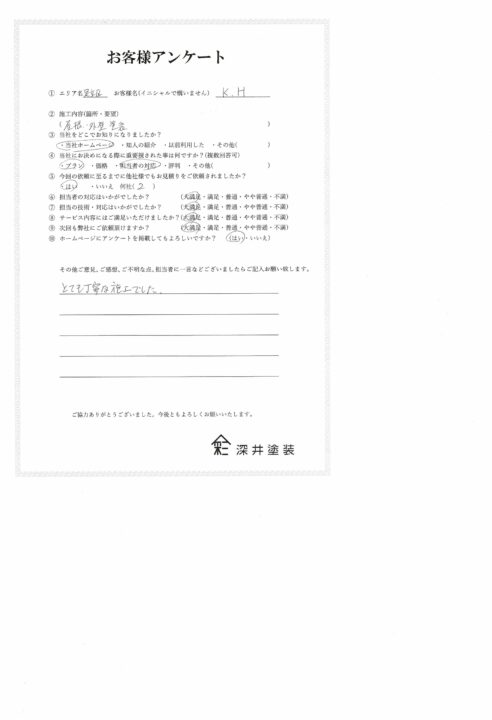 とても丁寧な塗装でした!